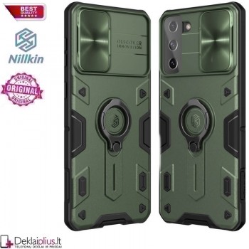 Nillkin Camshield Armor dėklas - žalias (Samsung S21 Plus)   